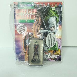 2008 Eaglemoss DC Comics Joker Figurine with MAGAZINE New Sealed #03